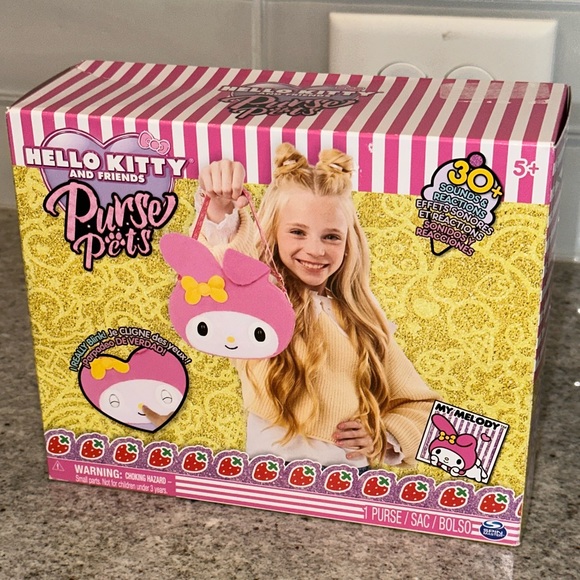 NWT Purse Pets Sanrio Hello Kitty My Melody Interactive Pet Toy Crossbody Purse - Picture 4 of 9